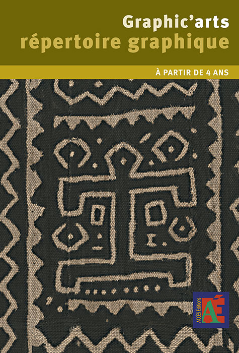 Couverture de Graphic'arts répertoire graphique illustrée par la photo d'un textile traditionnel africain peint à l'argile.