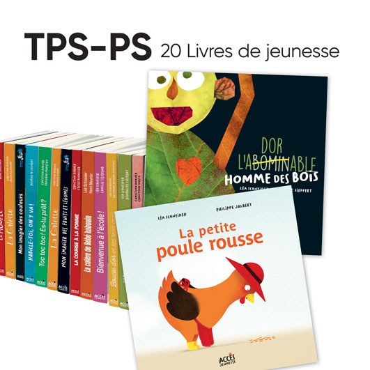 Lot de 20 albums ACCÈS Jeunesse à exploiter avec le guide pédagogique Autour des livres TPS-PS.