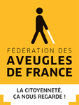 Logo de la fédération des aveugles de France