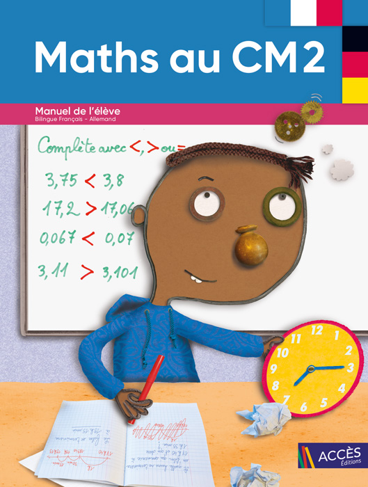 Couverture du Cahier de l'Élève Bilingue Maths au CM2 publié par ACCÈS Éditions.