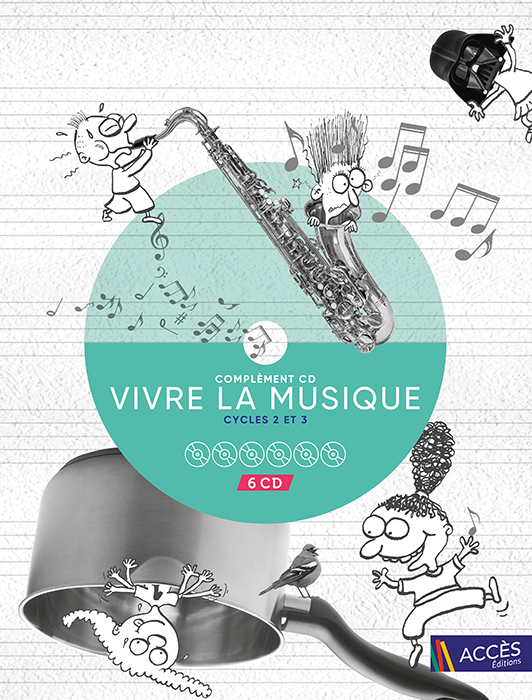 Pochette du complément CD Vivre la musique Cycles 2 et 3.