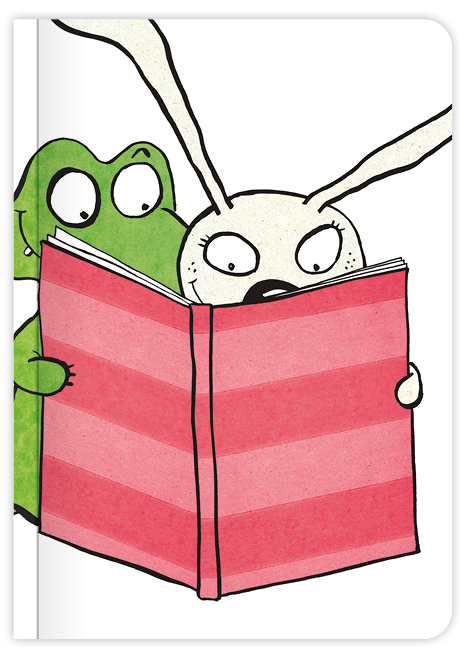 Couverture du carnet de notes A5 Fil et Lulu illustrée par Christian Voltz.