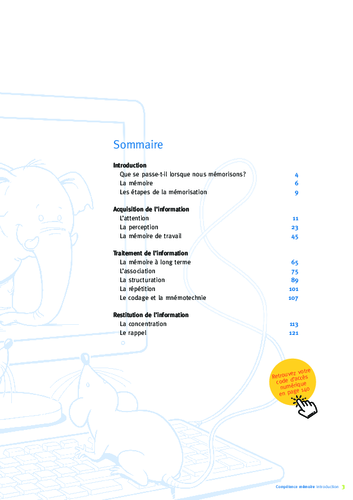 Competence memoire 6 a 8 ans sommaire acces editions